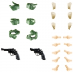 [리틀 아머리] LAOP15 창체소녀정원용 택티컬 글러브 2 - 리볼버 세트 (그린)