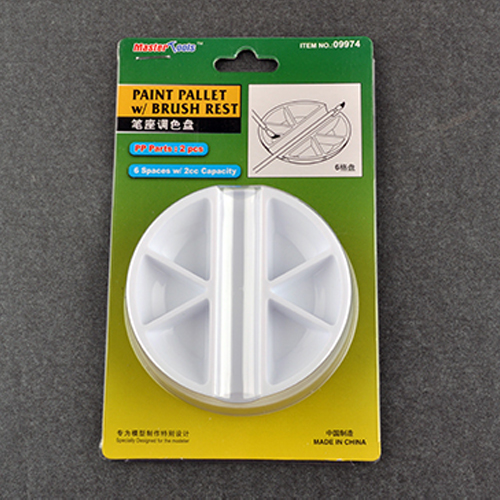 Paint Pallet with Brush Rest