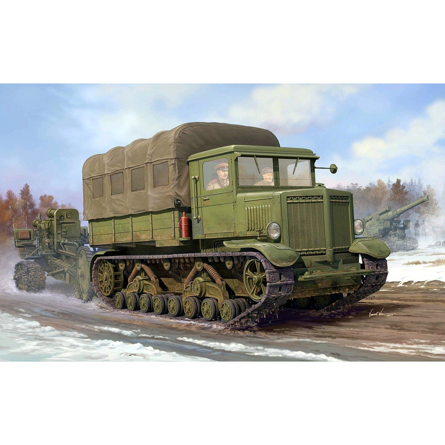 1/35 소련군 보로실로베츠 중포 견인차 - 1/35 Russian Voroshilovets Tractor
