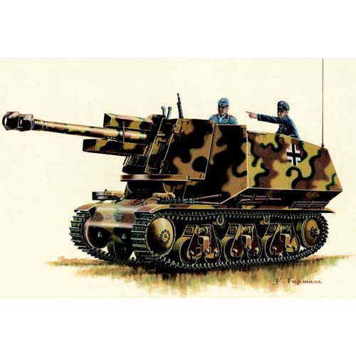 1/35 German 39(H) 105mm LeFH18(Sf)auf Geschutzwagen