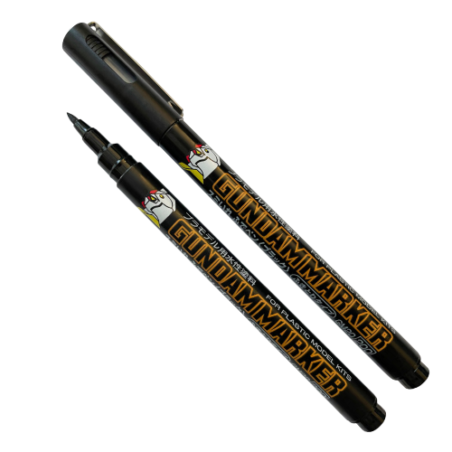 건담마커-20 검정색 먹선펜 (수성/붓타입)